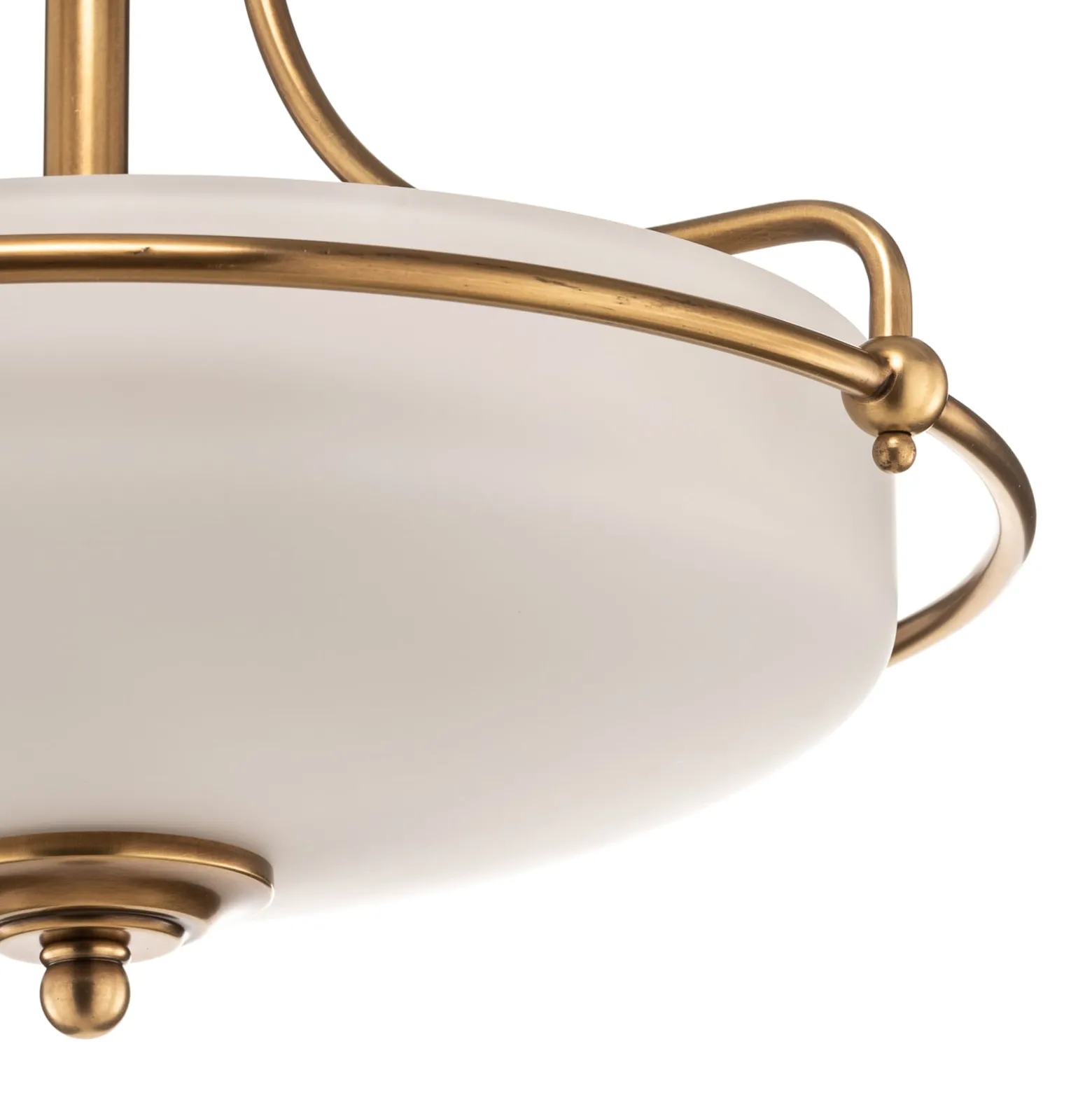 Deckenlampe Griffin mit Abstand, messing, Ø 42 cm