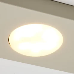 Deckenlampe Hero grau-beige, 4-fl., 75 x 12 cm, Metall, GX53