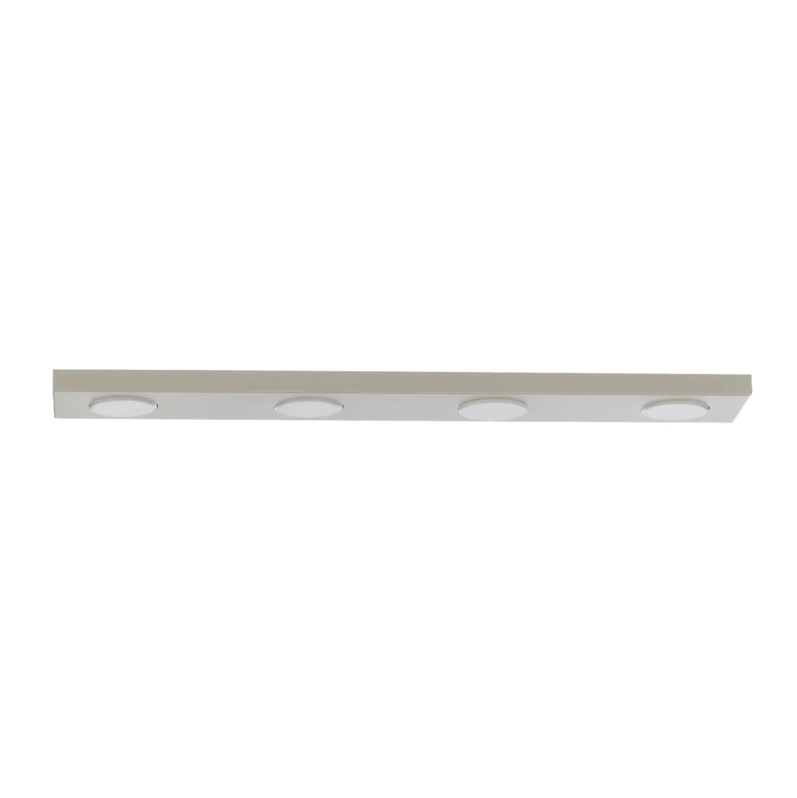 Deckenlampe Hero grau-beige, 4-fl., 75 x 12 cm, Metall, GX53