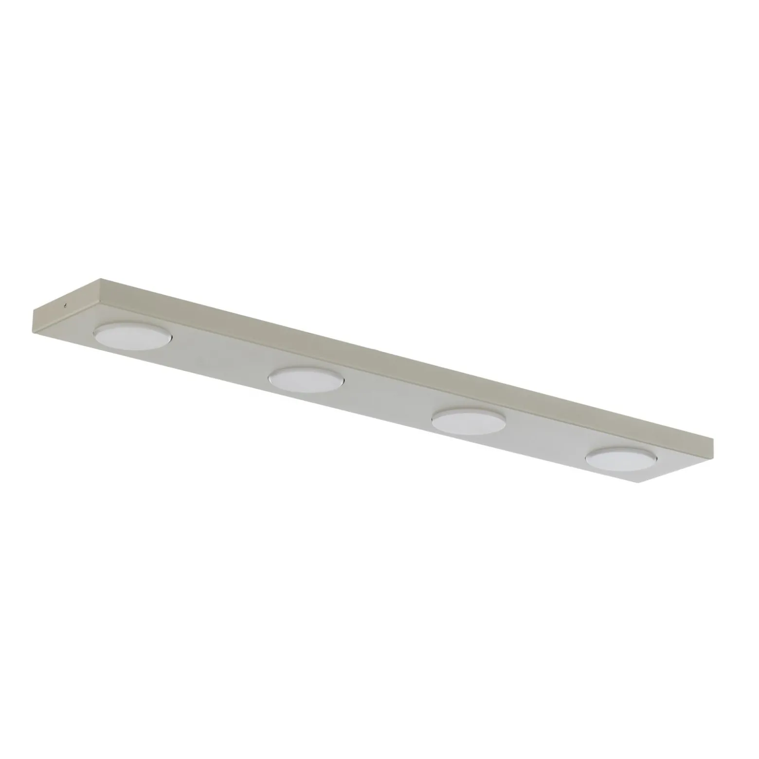 Deckenlampe Hero grau-beige, 4-fl., 75 x 12 cm, Metall, GX53