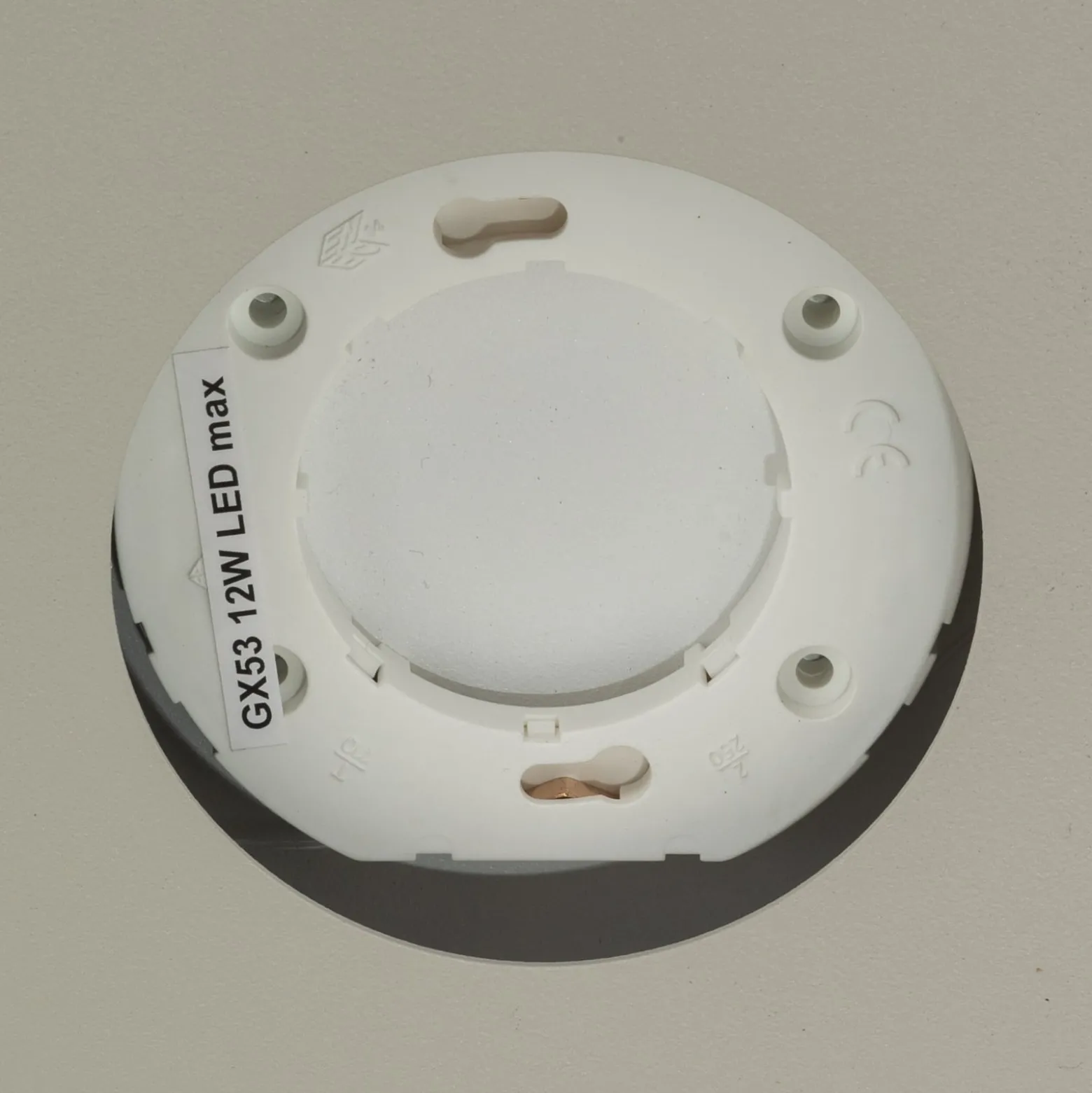 Deckenlampe Hero grau-beige, 55 x 12 cm, 3-fl., Metall GX53