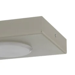 Deckenlampe Hero grau-beige, 55 x 12 cm, 3-fl., Metall GX53