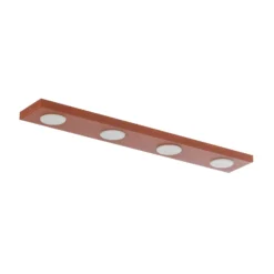Deckenlampe Hero, rot, 4-fl., 75 x 12 cm, Metall, GX53