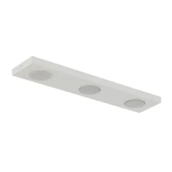 Deckenlampe Hero, weiß, 55 x 12 cm, 3-fl., Metall, GX53