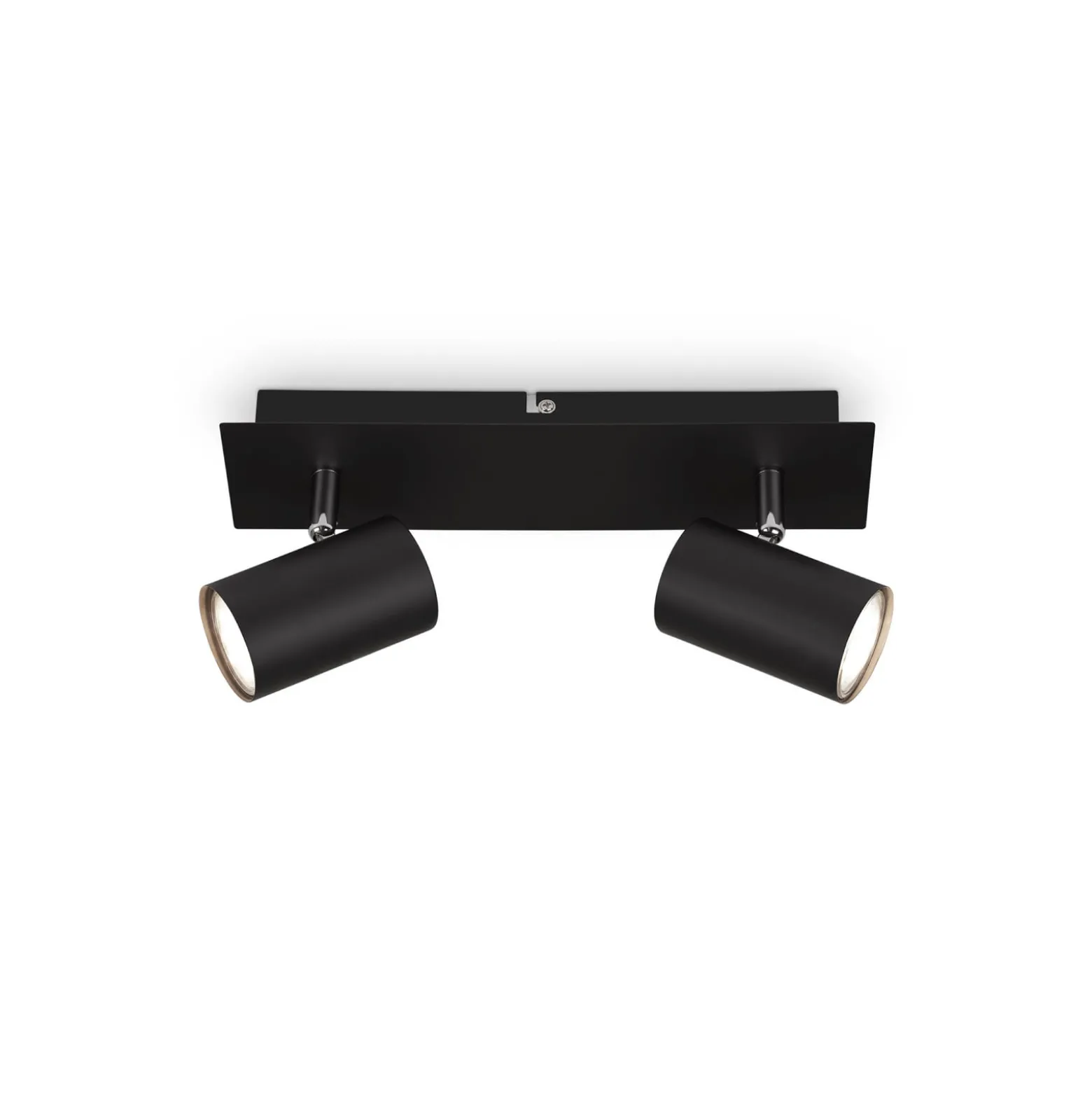 Deckenlampe Isil A, schwarz, 2-flammig, Metall, drehbar