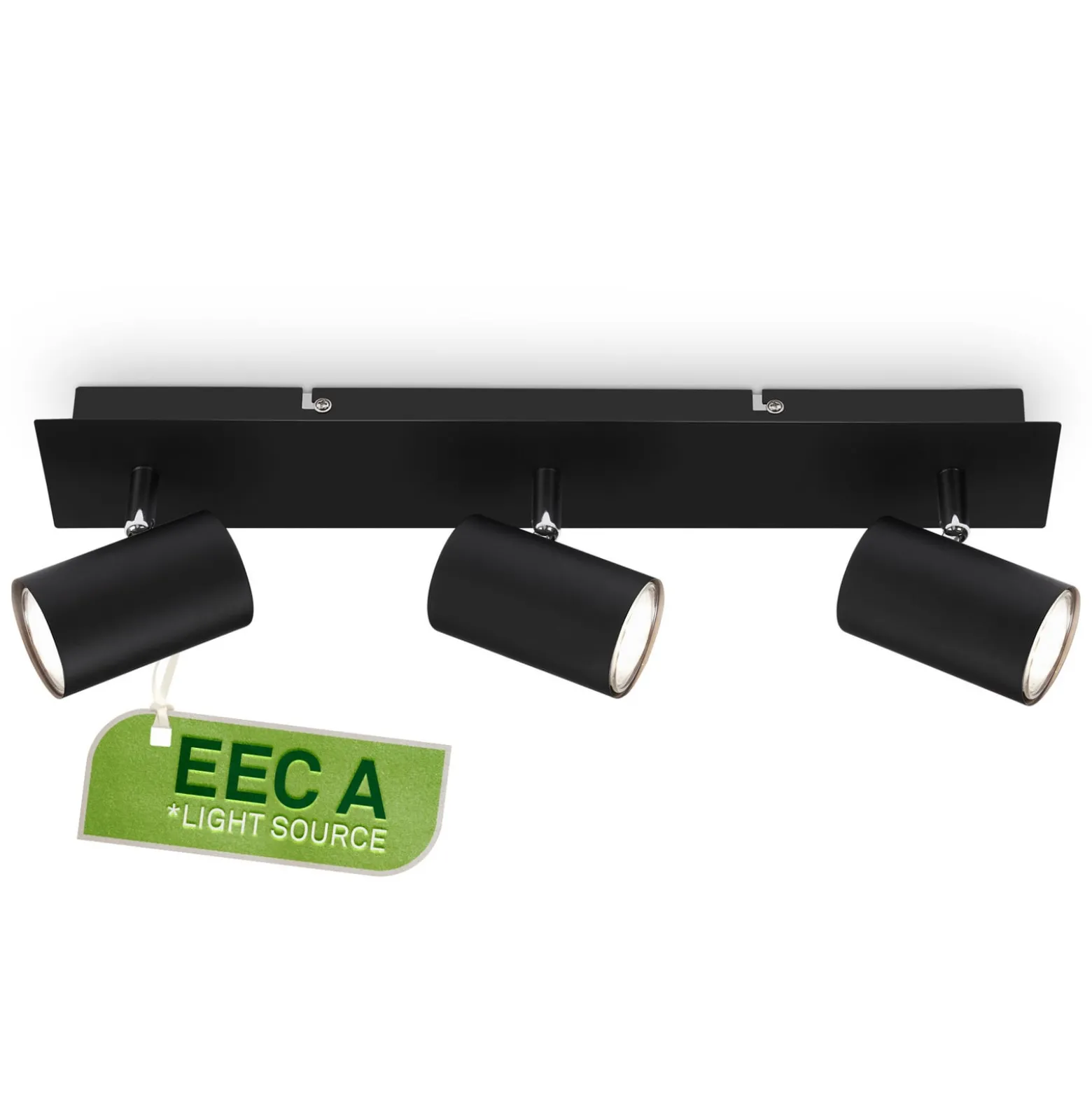 Deckenlampe Isil A, schwarz, 3-flammig, Metall, drehbar