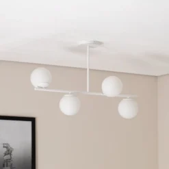 Deckenlampe Kabo,1 Arm, weiß, vierflammig