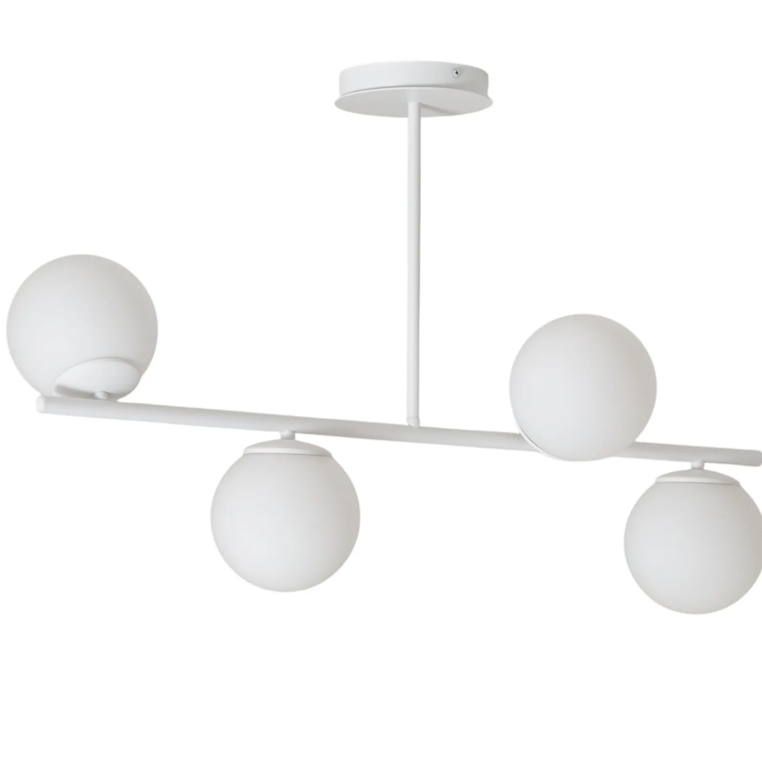 Deckenlampe Kabo,1 Arm, weiß, vierflammig