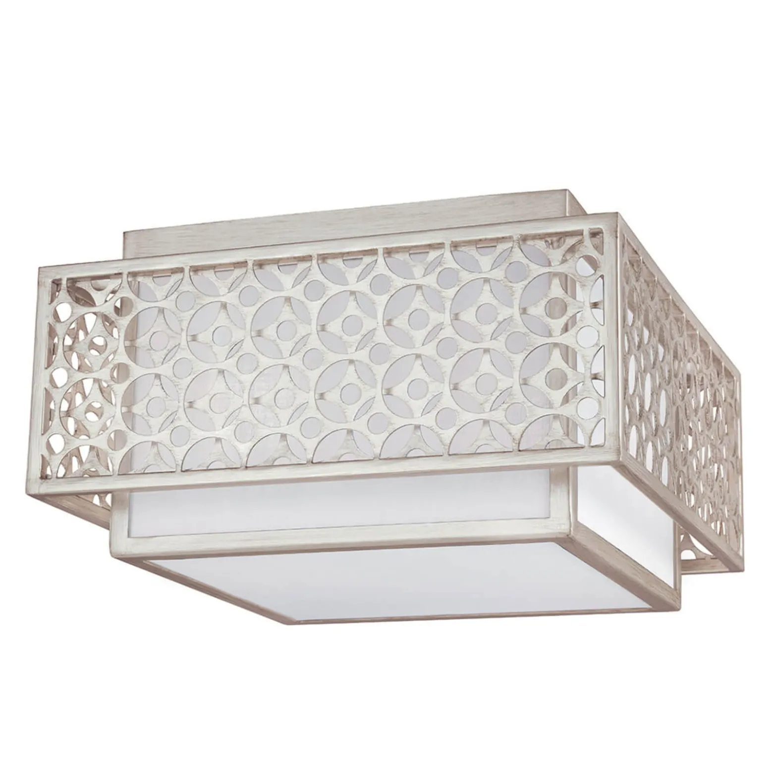 Deckenlampe Kenney in Doppeloptik
