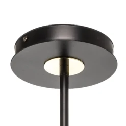 Deckenlampe Kiba, schwarz/gold, vierflammig