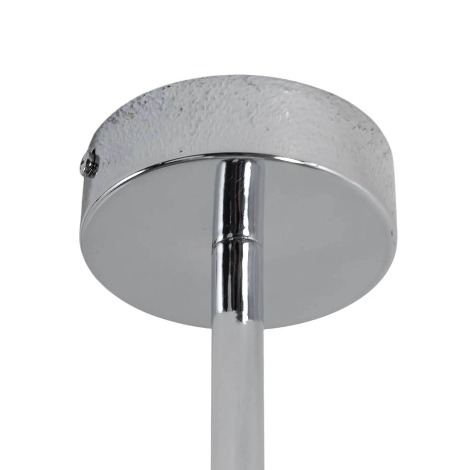 Deckenlampe Korek, chrom/weiß, Glas, 75 cm, 7-flg., E14