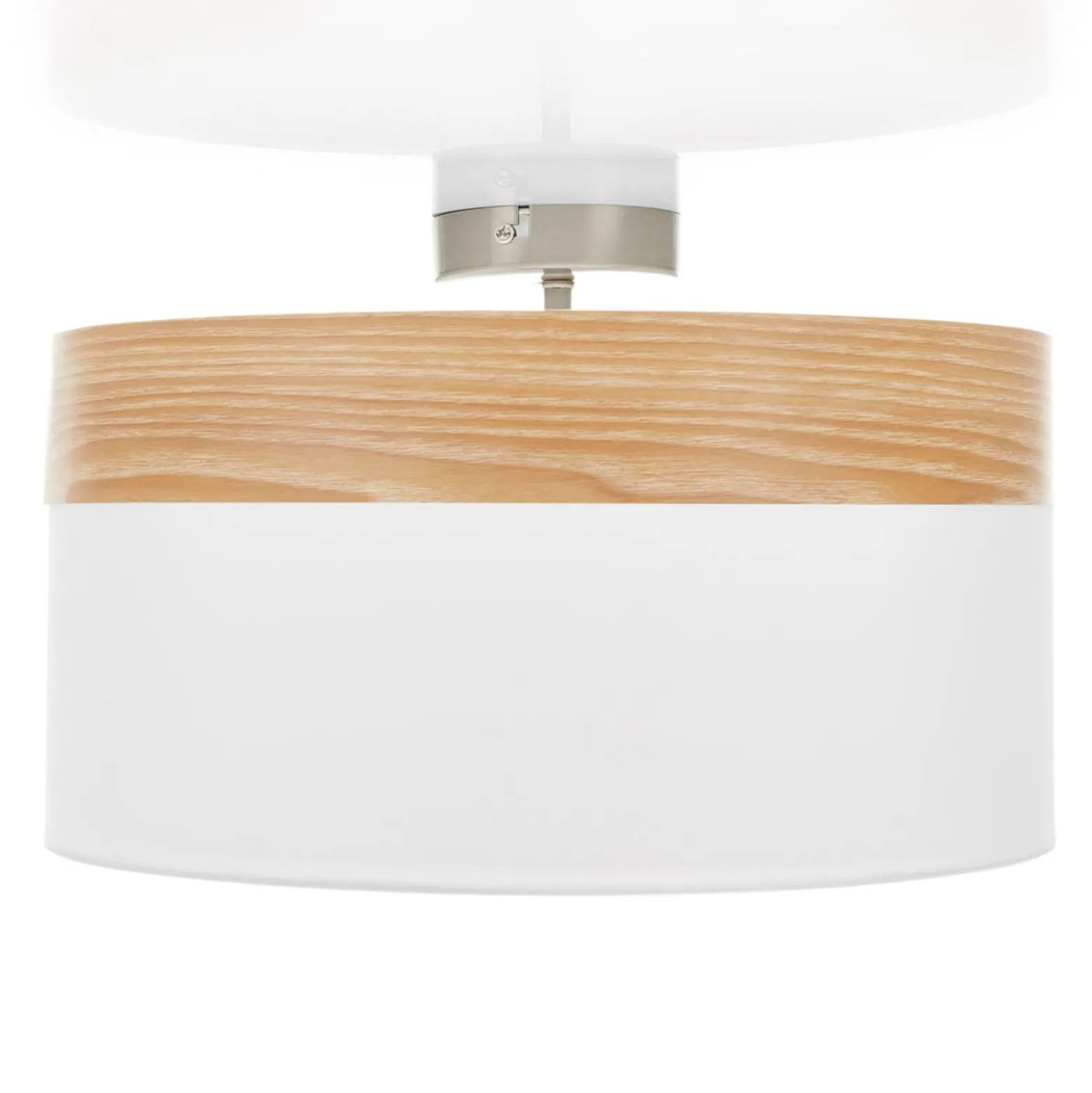 Deckenlampe Libba mit Dekor in Holzoptik
