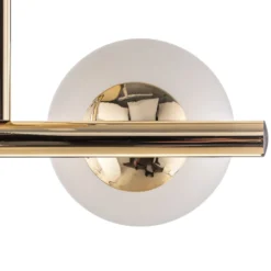 Deckenlampe Linea, gold, zweiflammig