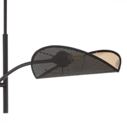 Deckenlampe Lotus, schwarz/gold, 2-flammig