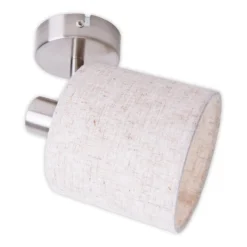 Deckenlampe Maron, einflammig, Textil, beige
