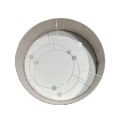 Deckenlampe Marshall, braun, Ø 50 cm, Metall, Rattan