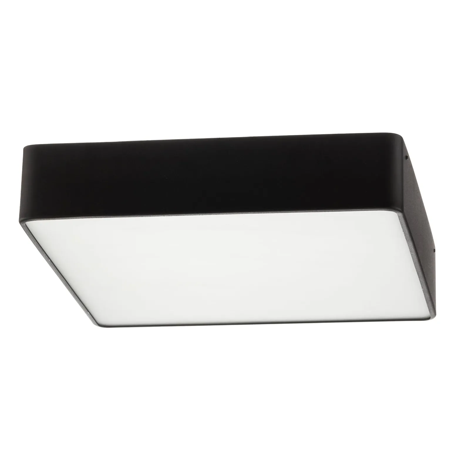 Deckenlampe Oro aus Stahl und Glas, schwarz, 35cm
