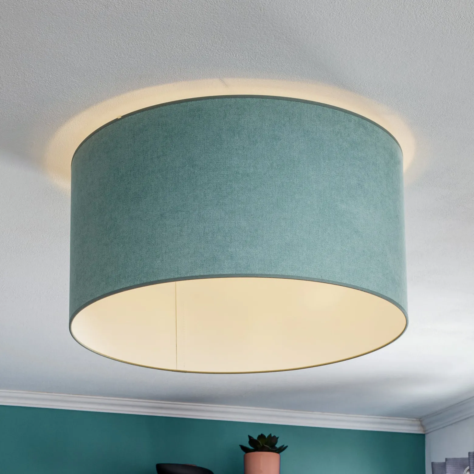 Deckenlampe Pastell Roller Ø 60cm mintgrün