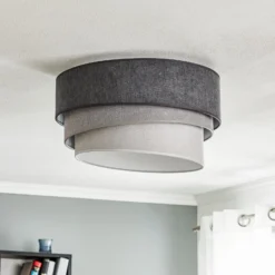 Deckenlampe Pastell Trio Ø 45cm in 3 Grautönen