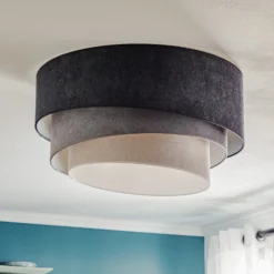 Deckenlampe Pastell Trio Ø 60cm in 3 Grautönen