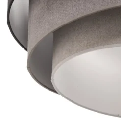 Deckenlampe Pastell Trio Ø 60cm in 3 Grautönen