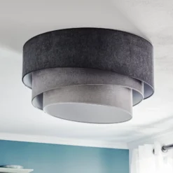 Deckenlampe Pastell Trio Ø 60cm in 3 Grautönen