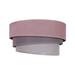 Deckenlampe Pastell Trio Ø 60cm pink/grau/hellgrau