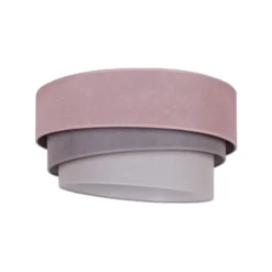 Deckenlampe Pastell Trio Ø 60cm pink/grau/hellgrau