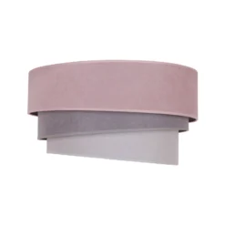 Deckenlampe Pastell Trio Ø 60cm pink/grau/hellgrau