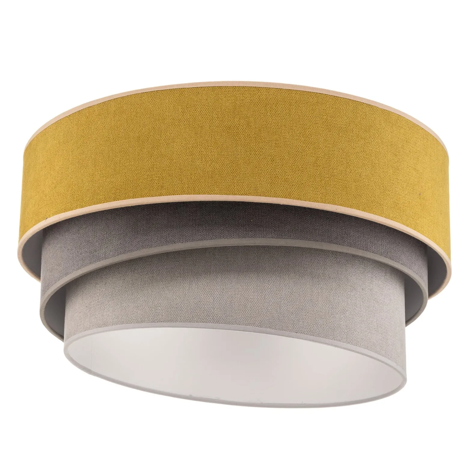 Deckenlampe Pastell Trio Ø 45cm senf/grau/hellgrau