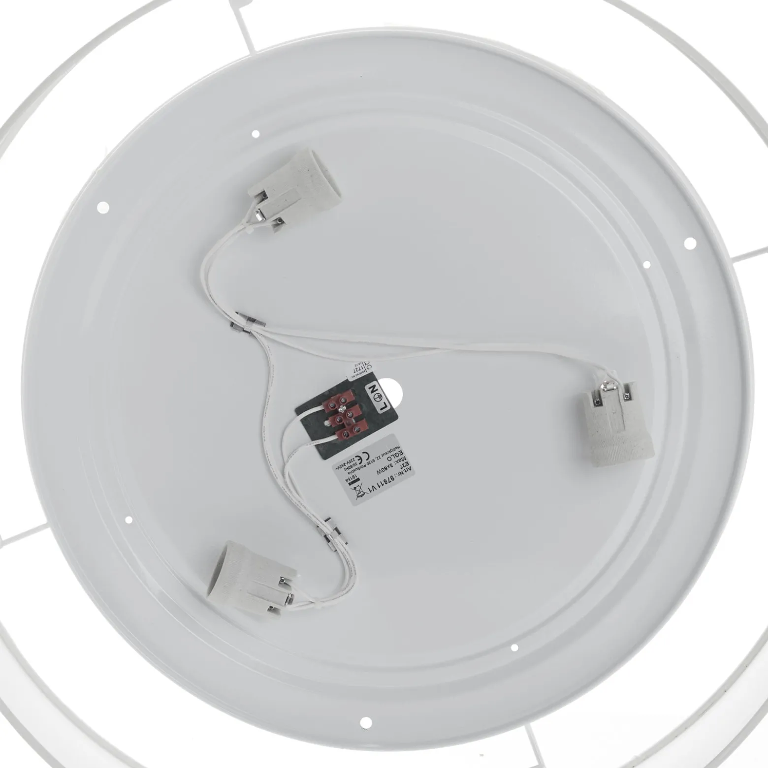Deckenlampe Pasteri, weiß, 57 cm