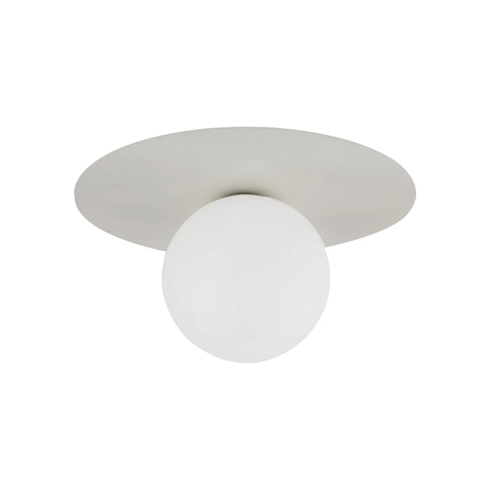 Deckenlampe Pixie, beige, Glas, Ø 25 cm, Kugel, G9