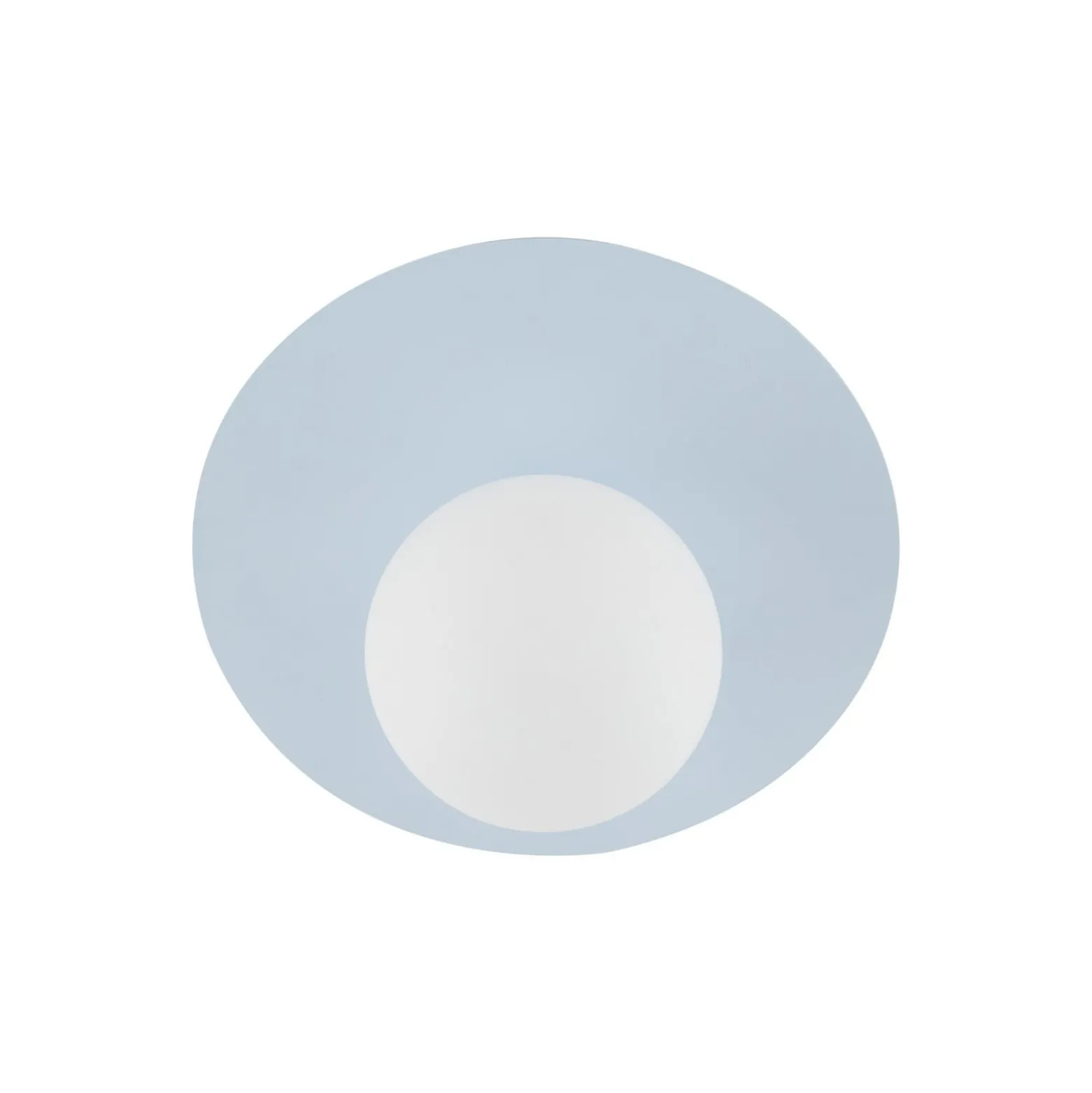 Deckenlampe Pixie, hellblau, Glas, Ø 25 cm, Kugel, G9