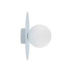 Deckenlampe Pixie, hellblau, Glas, Ø 25 cm, Kugel, G9