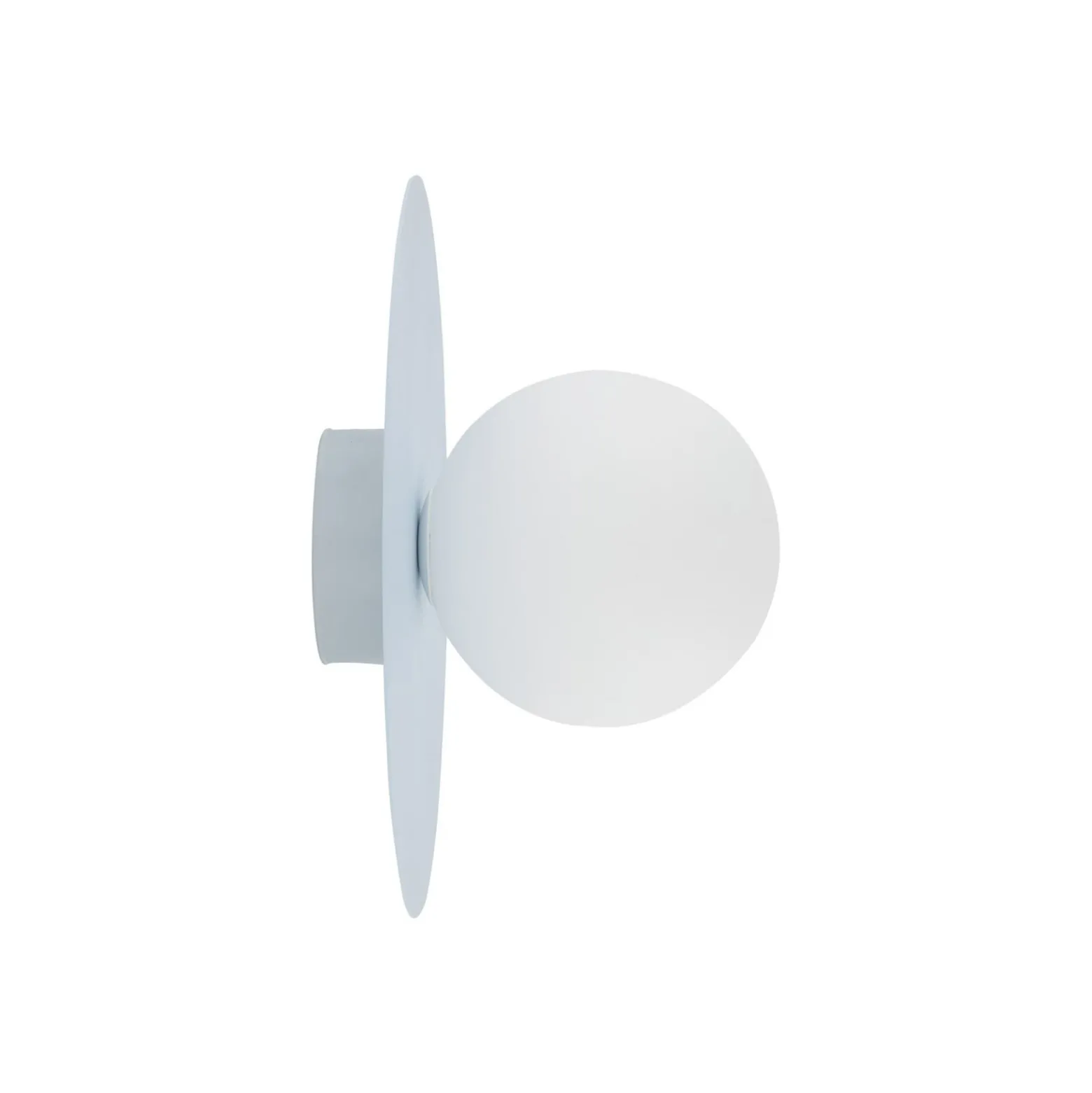 Deckenlampe Pixie, hellblau, Glas, Ø 25 cm, Kugel, G9