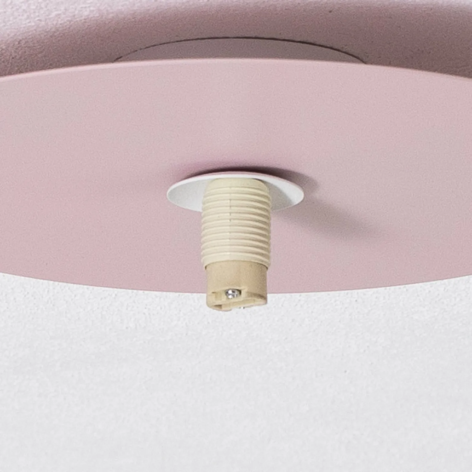 Deckenlampe Pixie, rosa, Glas, Ø 25 cm, Kugel, G9