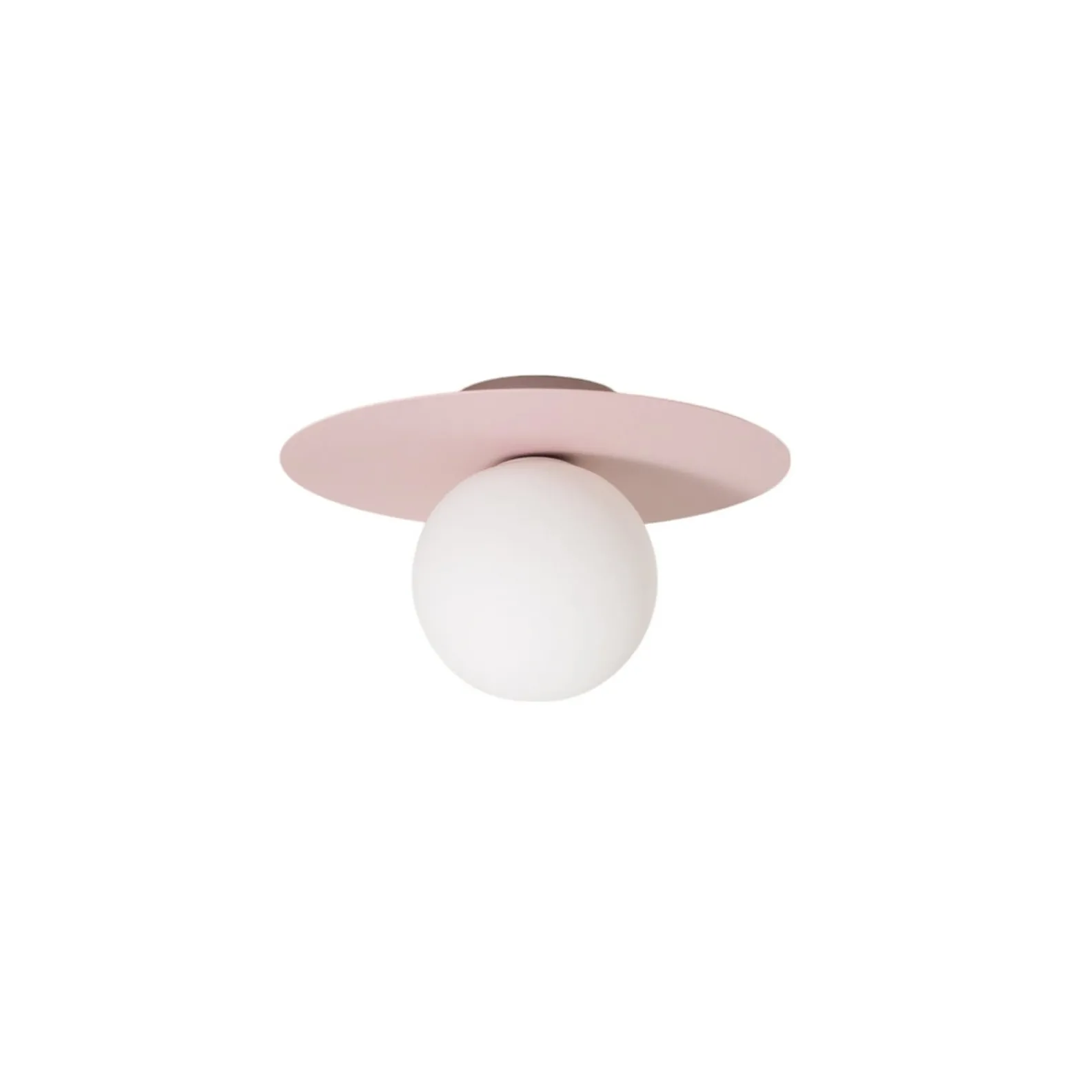 Deckenlampe Pixie, rosa, Glas, Ø 25 cm, Kugel, G9