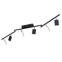 Deckenlampe PURE Mira, black pearl, 6-flammig, Remote, CCT