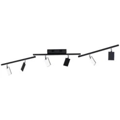 Deckenlampe PURE Mira, black pearl, 6-flammig, Remote, CCT