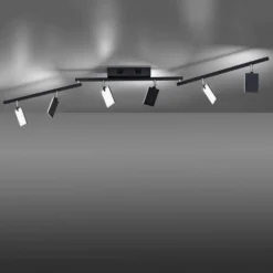 Deckenlampe PURE Mira, black pearl, 6-flammig, Remote, CCT