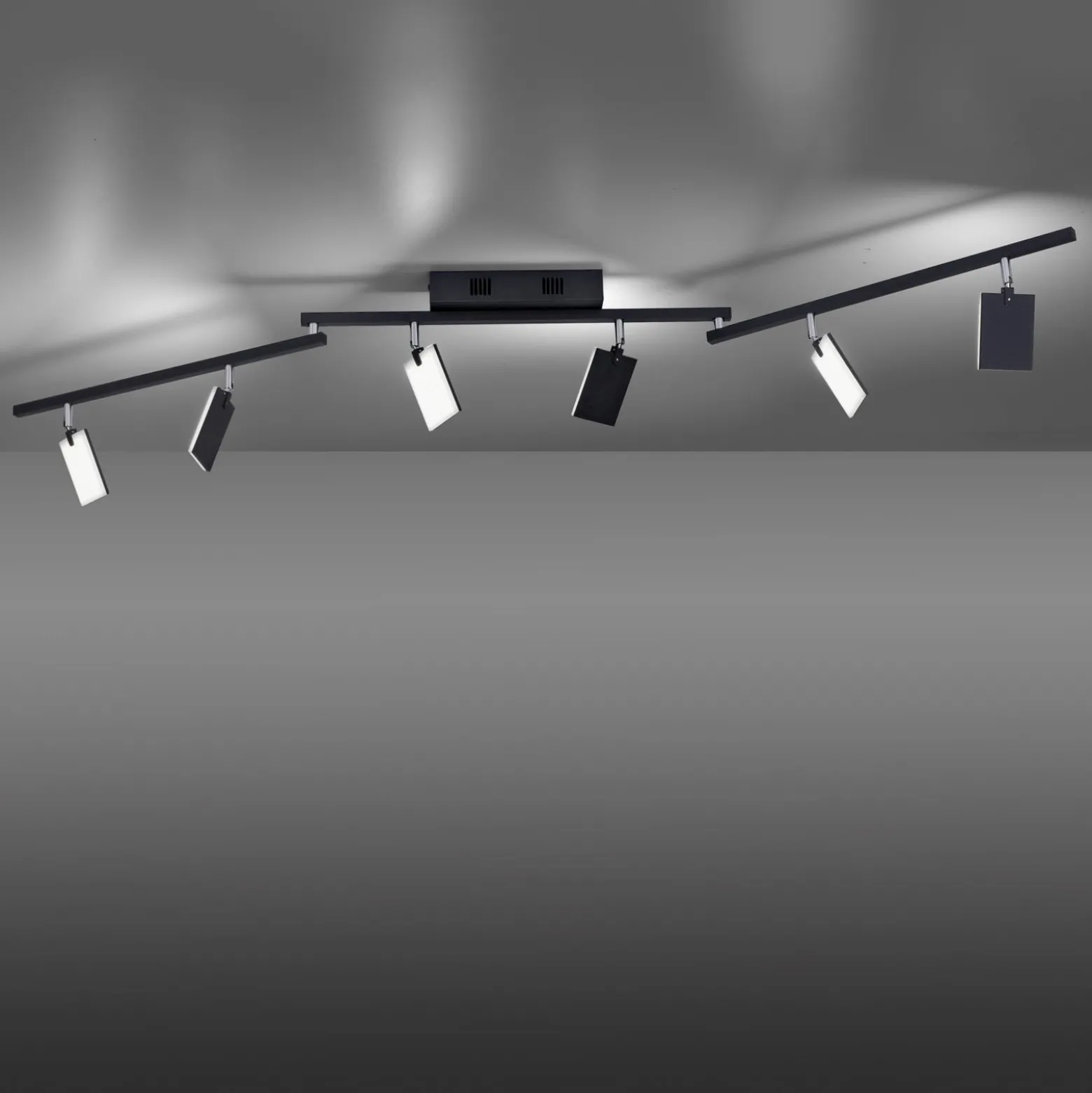 Deckenlampe PURE Mira, black pearl, 6-flammig, Remote, CCT