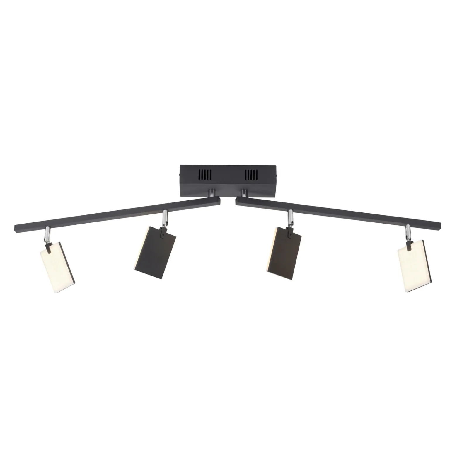 Deckenlampe PURE Mira, black pearl, 4-flg., Remote, CCT
