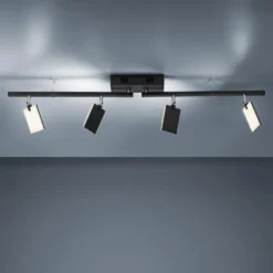 Deckenlampe PURE Mira, black pearl, 4-flg., Remote, CCT