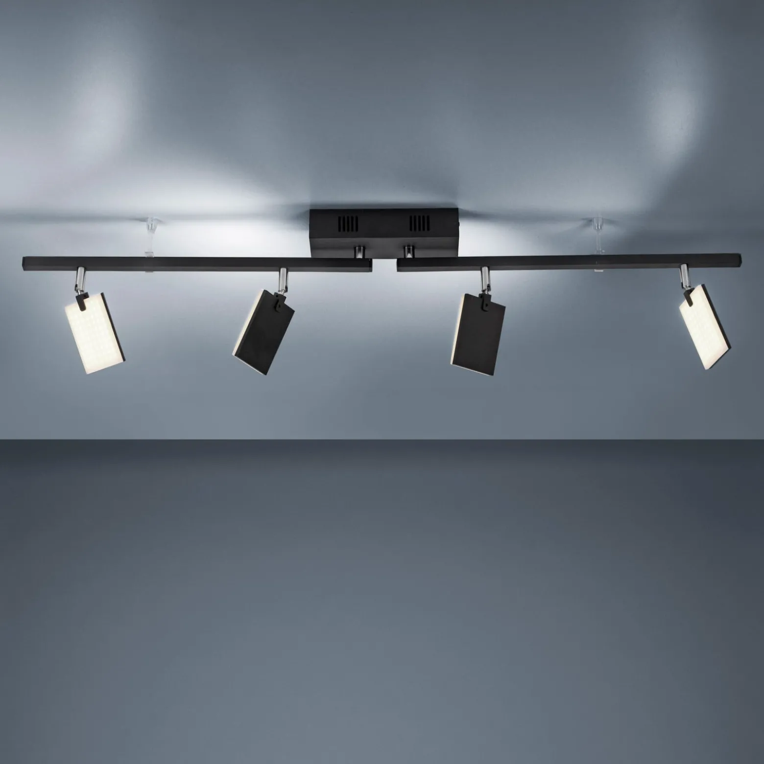 Deckenlampe PURE Mira, black pearl, 4-flg., Remote, CCT