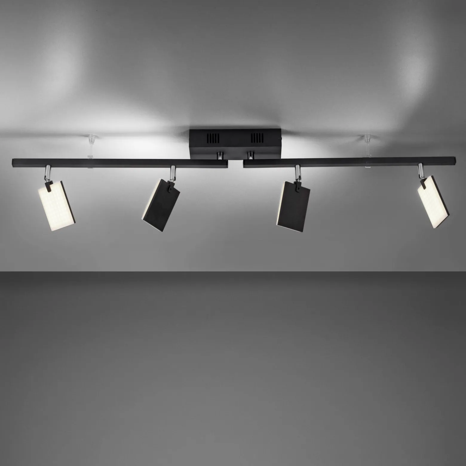 Deckenlampe PURE Mira, black pearl, 4-flg., Remote, CCT