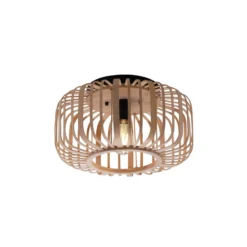 Deckenlampe Racoon aus Holz, dicke Streben, Ø 42cm