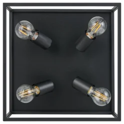 Deckenlampe Silentina vierflammig, 36x36cm