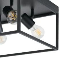 Deckenlampe Silentina vierflammig, 36x36cm