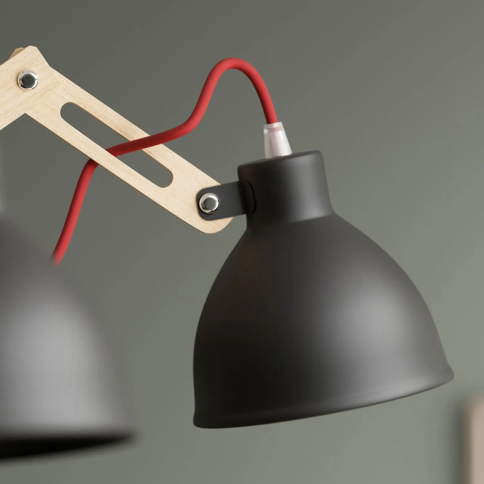 Deckenlampe Skansen 5-flammig verstellbar schwarz
