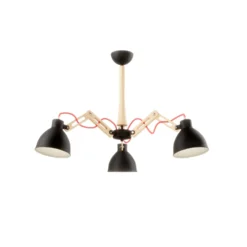 Deckenlampe Skansen 3-flammig verstellbar, schwarz